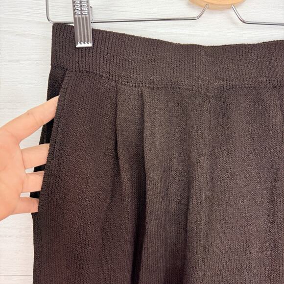 St. John Collection Pull On Pants Size 8 Santana Knit Chocolate Brown Classic - Picture 3 of 12